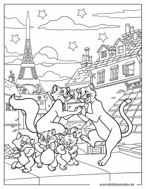 Aristocats Ausmalbilder Aristocats Ausmalbilder kostenlos zum Ausdrucken