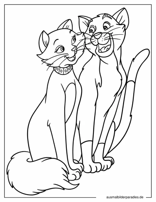 Aristocats Ausmalbild 17 - kostenlos zum Ausdrucken