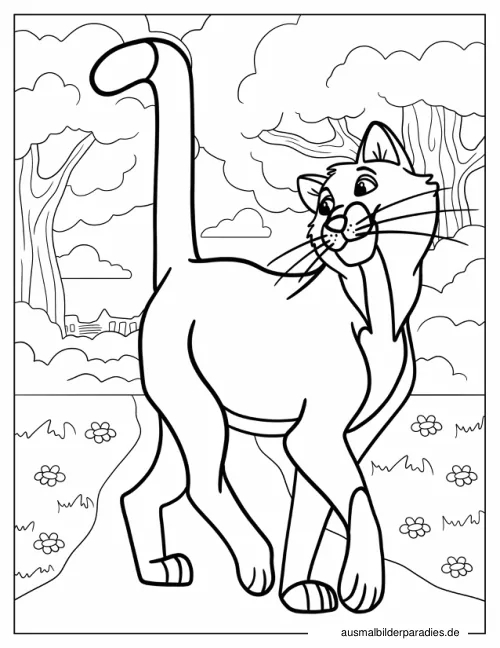 Aristocats Ausmalbild 18 - kostenlos zum Ausdrucken