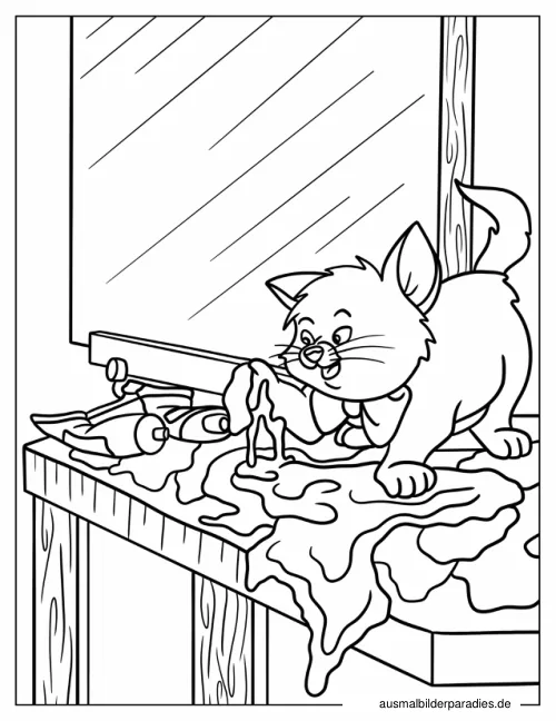 Aristocats Ausmalbild 20 - kostenlos zum Ausdrucken