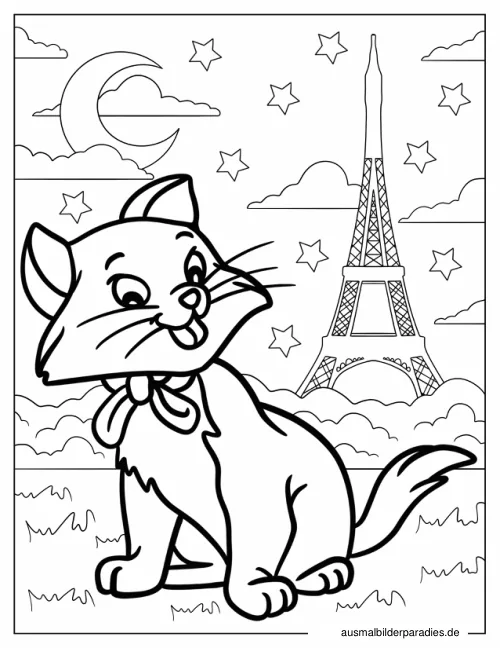 Aristocats Ausmalbild 5 - kostenlos zum Ausdrucken
