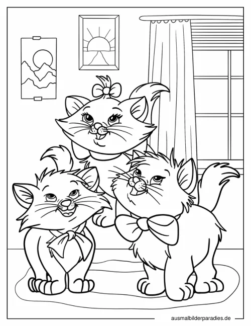 Aristocats Ausmalbild 6 - kostenlos zum Ausdrucken