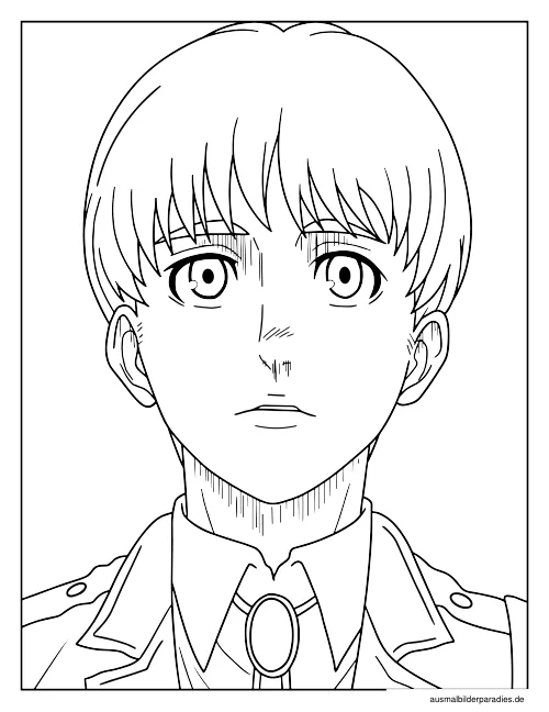 Attack on Titan Ausmalbild 1 als Gratis-PDF Attack on Titan Ausmalbild 1 - kostenlos zum Ausdrucken