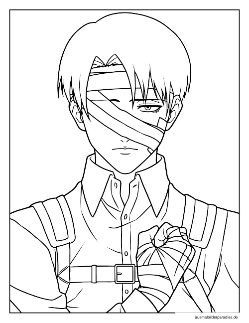 Attack on Titan Ausmalbild 13 als Gratis-PDF Attack on Titan Ausmalbild 13 - kostenlos zum Ausdrucken