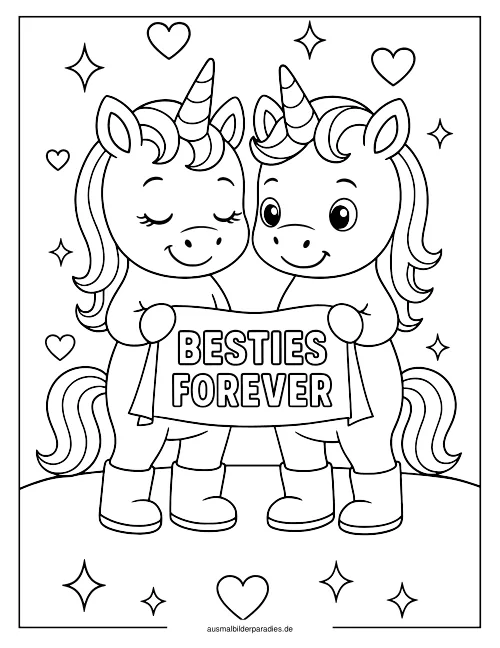 Baby Einhorn Ausmalbild 11 als Gratis-PDF Baby Einhorn Ausmalbild 11 - kostenlos zum Ausdrucken