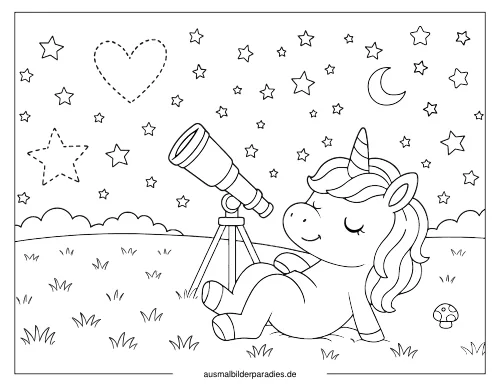 Baby Einhorn Ausmalbild 14 als Gratis-PDF Baby Einhorn Ausmalbild 14 - kostenlos zum Ausdrucken