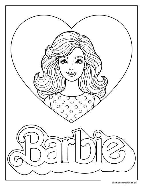 Barbie Ausmalbild 13 - kostenlos zum Ausdrucken