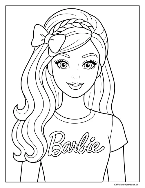 Barbie Ausmalbild 21 - kostenlos zum Ausdrucken