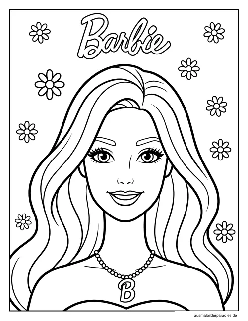 Barbie Ausmalbild 32 - kostenlos zum Ausdrucken