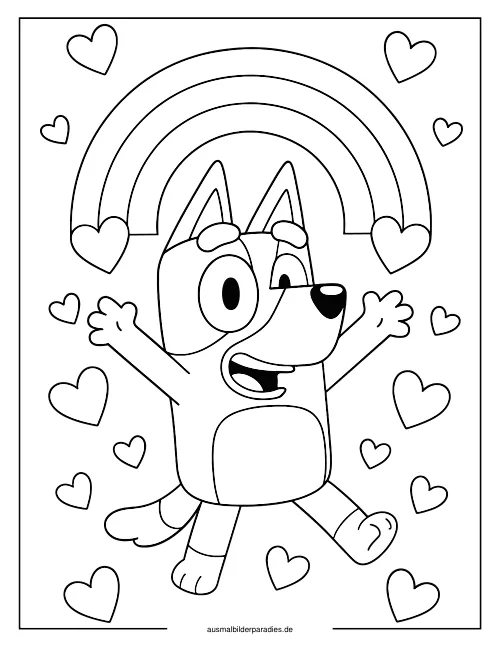 Bluey Ausmalbild 18 als Gratis-PDF Bluey Ausmalbild 18 - kostenlos zum Ausdrucken