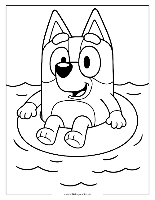 Bluey Ausmalbild 23 als Gratis-PDF Bluey Ausmalbild 23 - kostenlos zum Ausdrucken