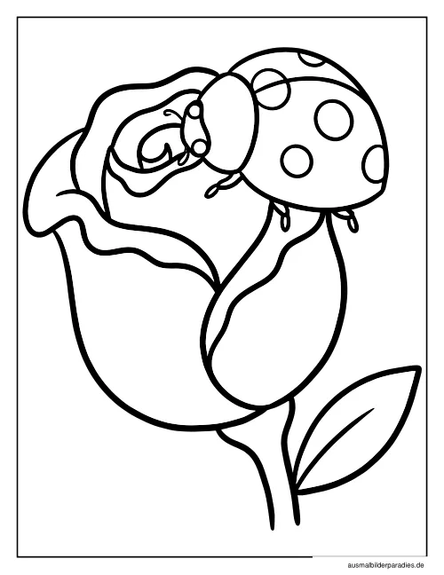 Blumen Ausmalbild 17 - kostenlos zum Ausdrucken