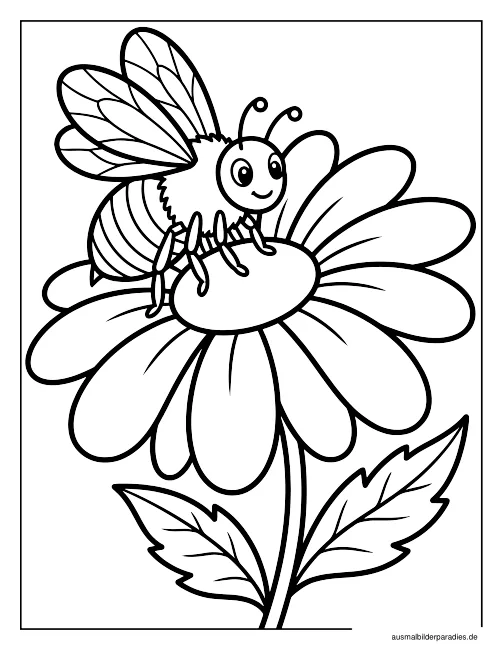 Blumen Ausmalbild 2 - kostenlos zum Ausdrucken
