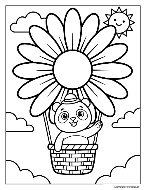 Blumen Ausmalbild 21 - kostenlos zum Ausdrucken