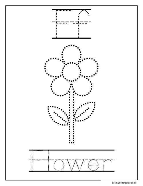 Blumen Ausmalbild 27 - kostenlos zum Ausdrucken