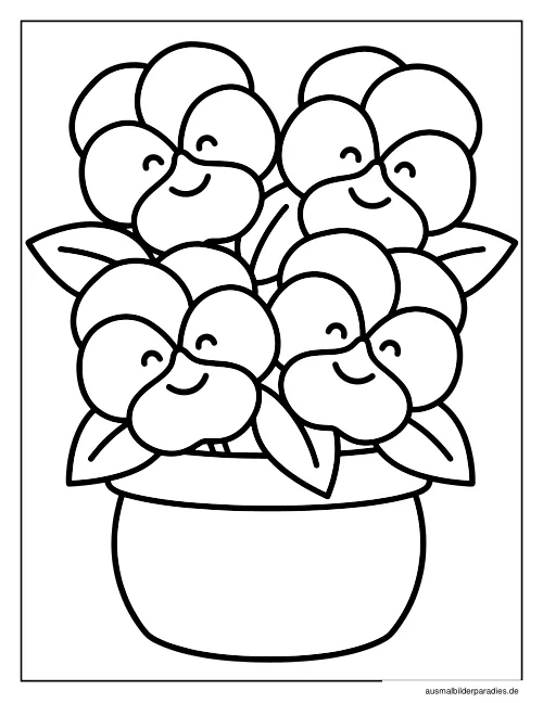 Blumen Ausmalbild 29 - kostenlos zum Ausdrucken