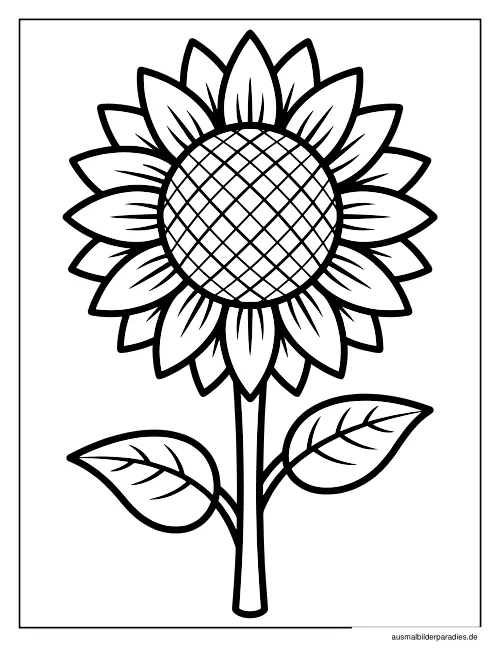 Blumen Ausmalbild 32 - kostenlos zum Ausdrucken