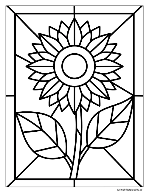 Blumen Ausmalbild 34 - kostenlos zum Ausdrucken