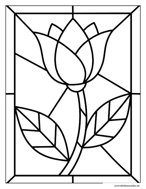 Blumen Ausmalbild 36 - kostenlos zum Ausdrucken