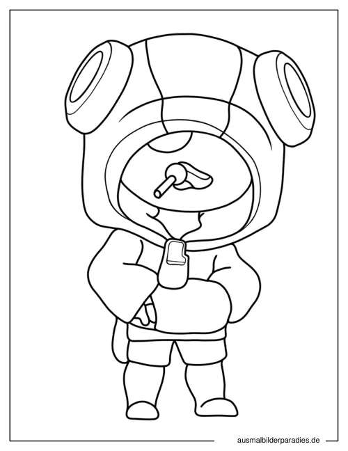 Brawl Stars Ausmalbild 17 als Gratis-PDF Brawl Stars Ausmalbild 17 - kostenlos zum Ausdrucken
