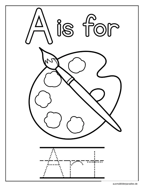 Buchstaben Ausmalbild 17 - kostenlos zum Ausdrucken