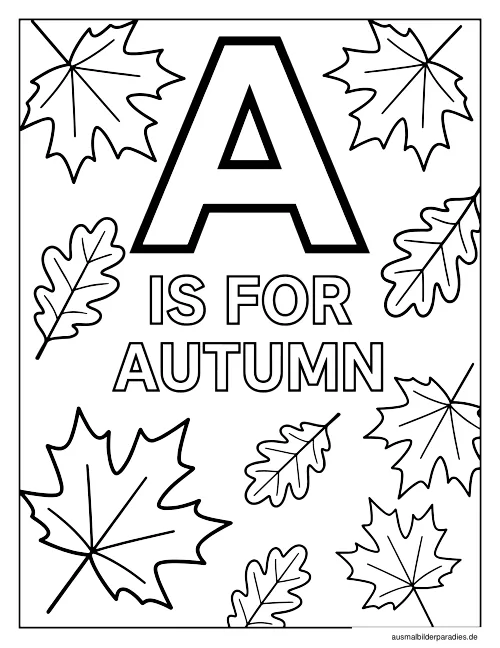 Buchstaben Ausmalbild 19 - kostenlos zum Ausdrucken