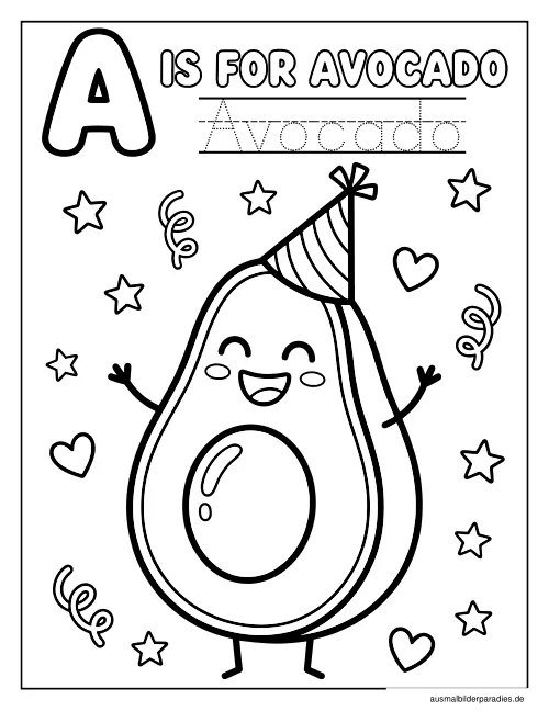 Buchstaben Ausmalbild 20 - kostenlos zum Ausdrucken