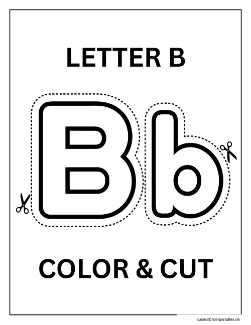 Buchstaben Ausmalbild 33 - kostenlos zum Ausdrucken