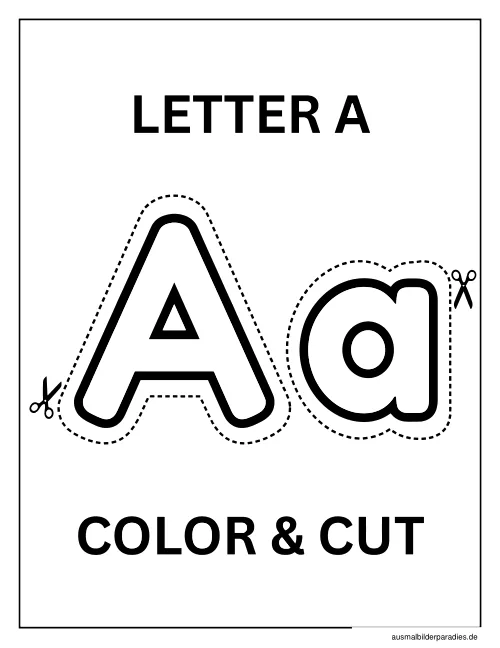 Buchstaben Ausmalbild 5 - kostenlos zum Ausdrucken