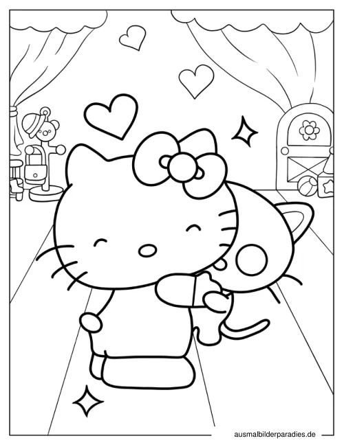 Chococat Ausmalbild 14 als Gratis-PDF Chococat Ausmalbild 14 - kostenlos zum Ausdrucken