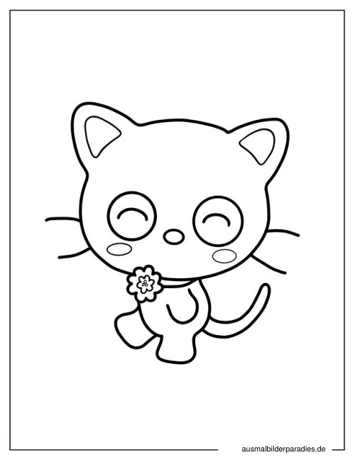 Chococat Ausmalbild 20 als Gratis-PDF Chococat Ausmalbild 20 - kostenlos zum Ausdrucken