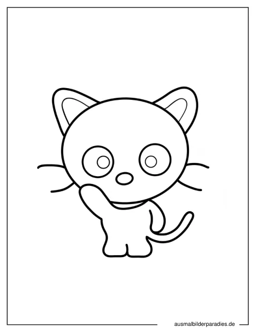 Chococat Ausmalbild 6 als Gratis-PDF Chococat Ausmalbild 6 - kostenlos zum Ausdrucken