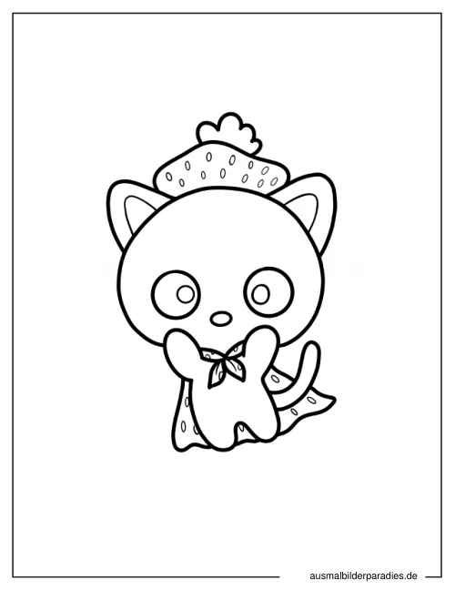 Chococat Ausmalbild 8 als Gratis-PDF Chococat Ausmalbild 8 - kostenlos zum Ausdrucken