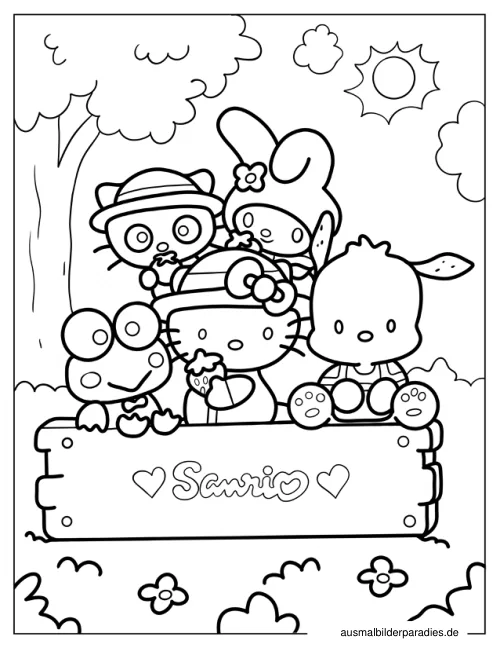 Chococat Ausmalbild 9 als Gratis-PDF Chococat Ausmalbild 9 - kostenlos zum Ausdrucken