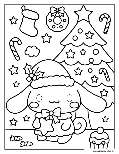Cinnamoroll Ausmalbilder kostenlos zum Ausdrucken