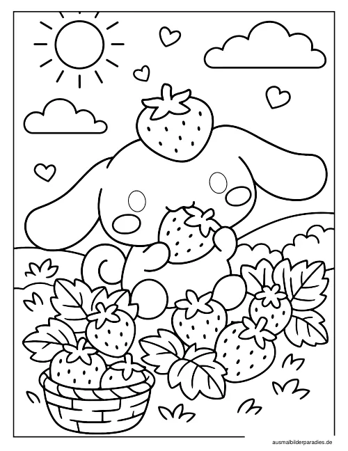 Cinnamoroll Ausmalbild 10 - kostenlos zum Ausdrucken