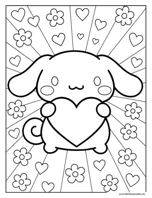 Cinnamoroll Ausmalbild 13 - kostenlos zum Ausdrucken