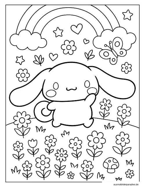 Cinnamoroll Ausmalbild 18 - kostenlos zum Ausdrucken