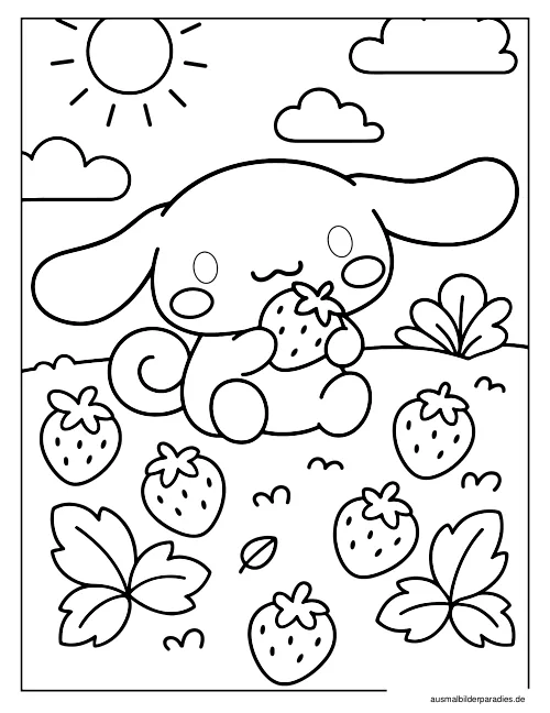 Cinnamoroll Ausmalbild 19 - kostenlos zum Ausdrucken