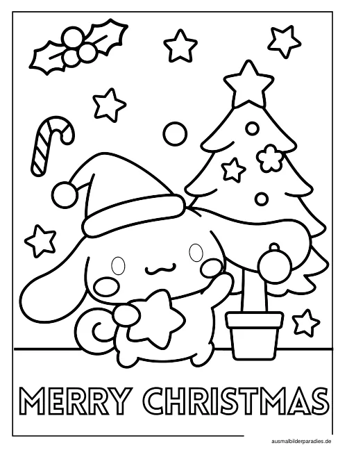 Cinnamoroll Ausmalbild 2 - kostenlos zum Ausdrucken