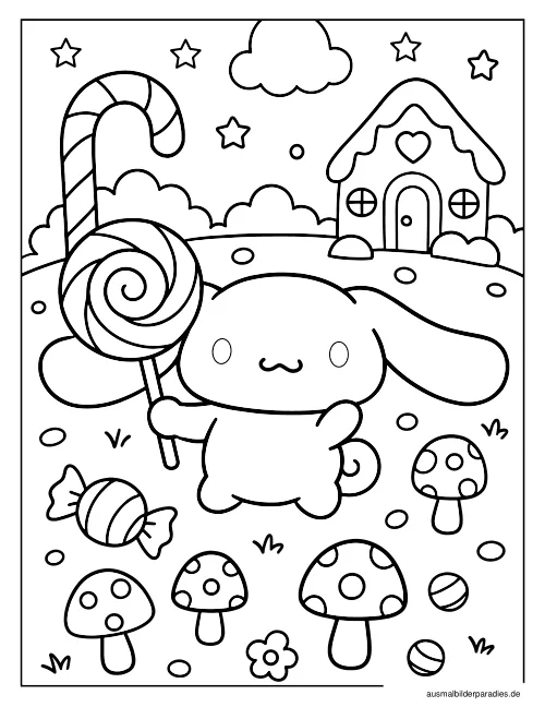 Cinnamoroll Ausmalbild 20 - kostenlos zum Ausdrucken