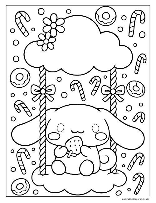 Cinnamoroll Ausmalbild 24 - kostenlos zum Ausdrucken
