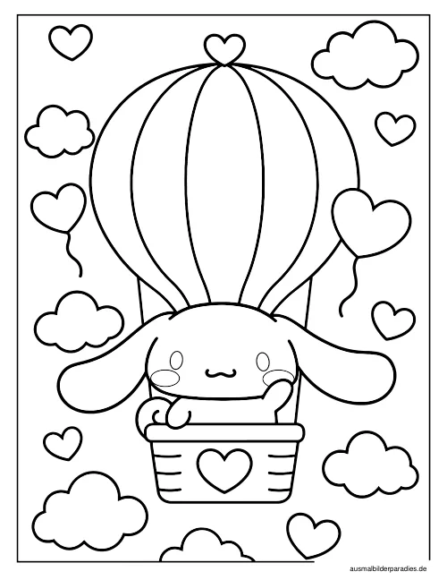 Cinnamoroll Ausmalbild 25 - kostenlos zum Ausdrucken