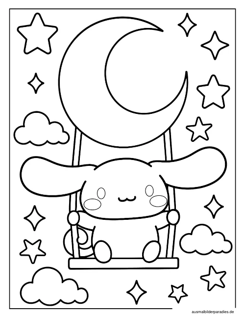 Cinnamoroll Ausmalbild 26 - kostenlos zum Ausdrucken