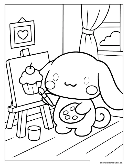 Cinnamoroll Ausmalbild 28 - kostenlos zum Ausdrucken
