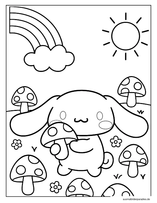 Cinnamoroll Ausmalbild 30 - kostenlos zum Ausdrucken