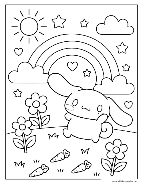 Cinnamoroll Ausmalbild 32 - kostenlos zum Ausdrucken