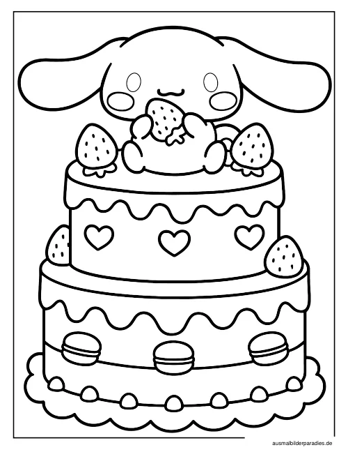 Cinnamoroll Ausmalbild 33 - kostenlos zum Ausdrucken