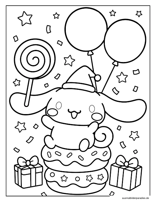 Cinnamoroll Ausmalbild 36 - kostenlos zum Ausdrucken