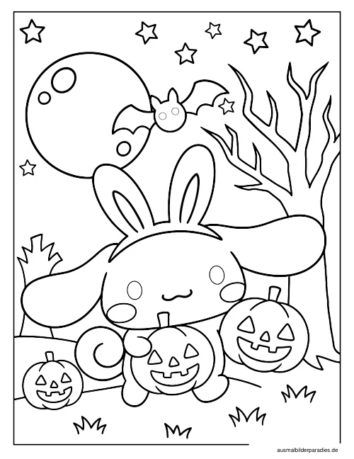 Cinnamoroll Ausmalbild 4 - kostenlos zum Ausdrucken